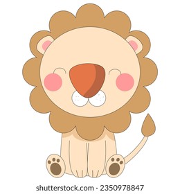 vector de caricatura de león para ilustración , diseño , fondo