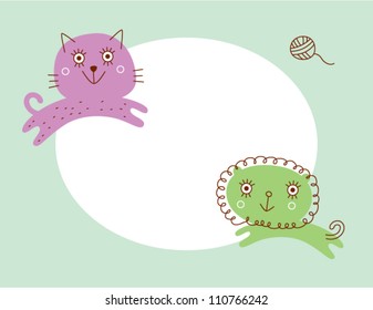 lion and cat