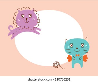 lion and cat