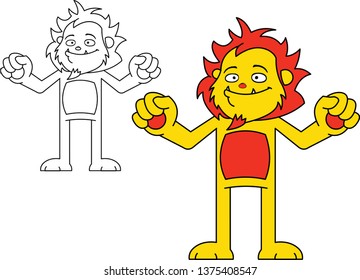 Lion Character Cartoon