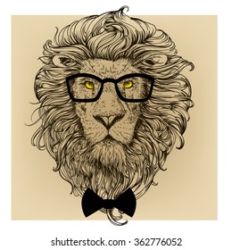 lion character portrait