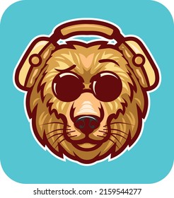 logotipo vectorial de carácter león Ilustraciones