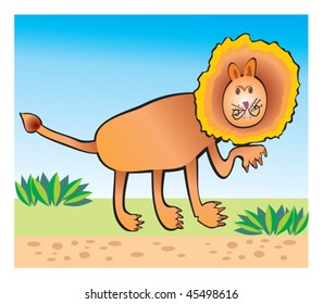 lion children's drawing