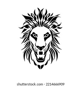 Lion Chinese Tribal Tattoo Design Vector