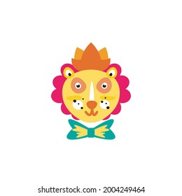 Lion Circus Element Vector design illustration Template