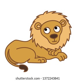 lion clip art vector digital graphic