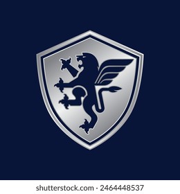 lion coat of arms logo abstract symbol