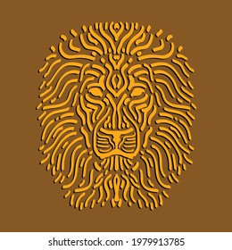 LION COLLAGE VECTOR TRIBU ANIMAL