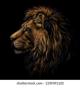 4 552件の ライオン横顔 のイラスト素材 画像 ベクター画像 Shutterstock