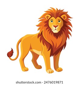 Lion color victor art illustration design eps file
