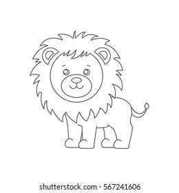 Free Free 282 Baby Lion Outline Svg SVG PNG EPS DXF File