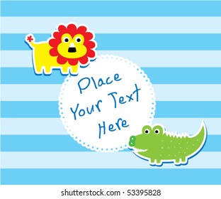 lion and crocodile tag