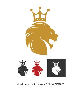 lion with crown at its head