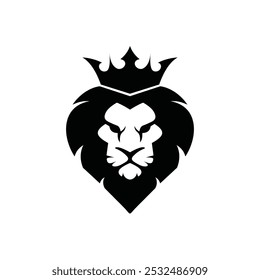 lion and crown logo design inspiration