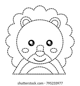 lion cute animal icon image 