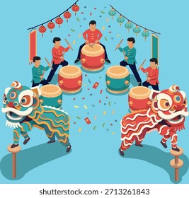 Duell mit Löwenzahn - Performance-Illustration