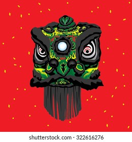 Lion Dance Greeting Cards