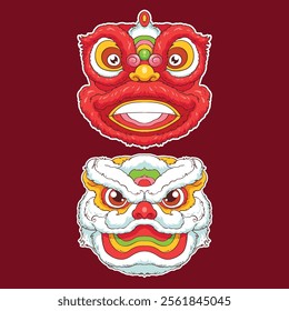 lion dance head for chinese new year art performance
