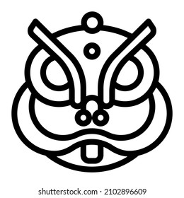 lion dance head dragon Chinese new year illustration lion dance chinese culture holiday
