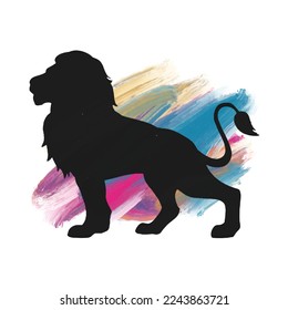 Lion Design. Premium Design for Apparel, Poster etc. Vector Illustration.