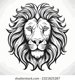 Lion detailed wild animal tattoo
