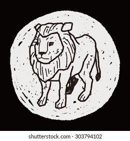 lion doodle