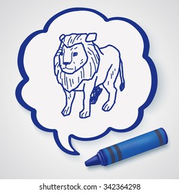 lion doodle