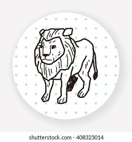 lion doodle