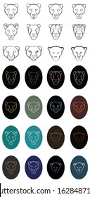 A Lion Dots Logo Collection