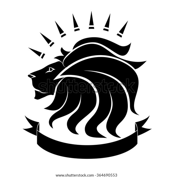 Lion Emblem Stock Vector (Royalty Free) 364690553