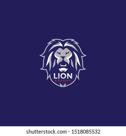 Lion esport logo design template
