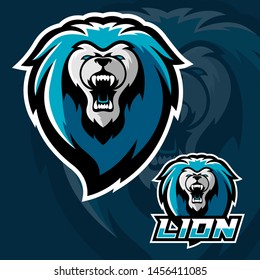 Lion Esport Logo Design Vector