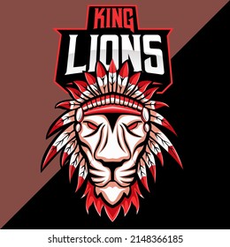 Lion Esport Logo Mascot Design