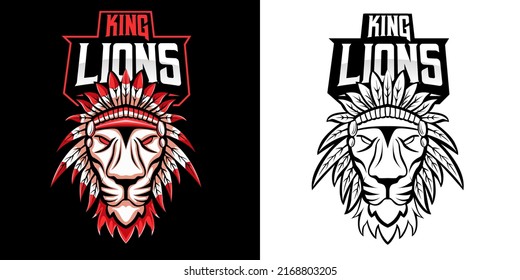 Lion Esport Logo Mascot Design