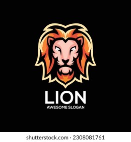 Lion esport mascot logo desin illustration