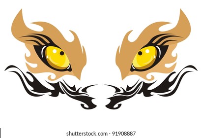 Lion eyes