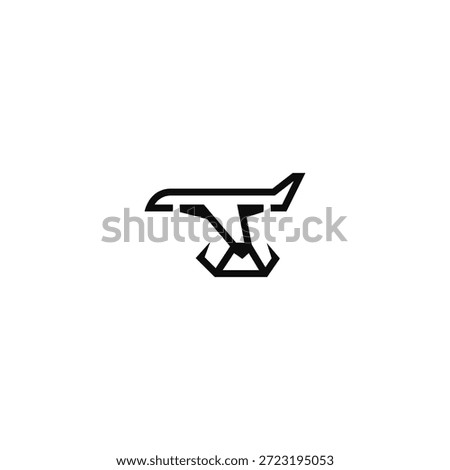 Lion face and aircraft logo idea.