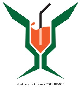 Diseño vectorial del logotipo de la bebida facial de león