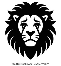 Lion face expression vector icon illustration with SEO keywords