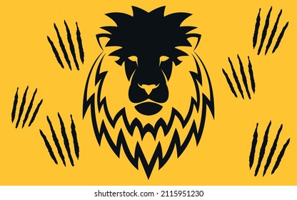 cara de león, cabeza de león, garras de león