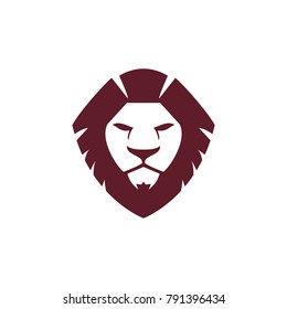 Lion face head icon vector logo, lion silhouette symbol logo, lion tattoo design illustration eps 10 eps 8