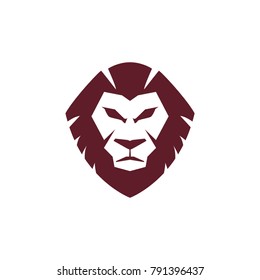 Lion face head icon vector logo, lion silhouette symbol logo, lion tattoo design illustration eps 10 eps 8