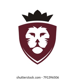 Lion face head icon vector logo, lion silhouette symbol logo, lion tattoo design illustration eps 10 eps 8