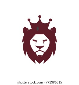 Lion face head icon vector logo, lion silhouette symbol logo, lion tattoo design illustration eps 10 eps 8