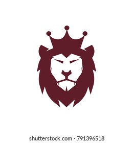 Lion face head icon vector logo, lion silhouette symbol logo, lion tattoo design illustration eps 10 eps 8
