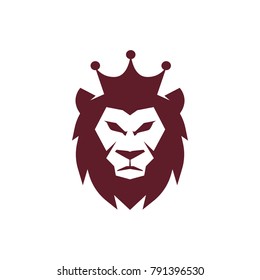 Lion face head icon vector logo, lion silhouette symbol logo, lion tattoo design illustration eps 10 eps 8