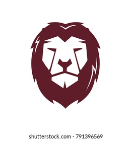 Lion face head icon vector logo, lion silhouette symbol logo, lion tattoo design illustration eps 10 eps 8