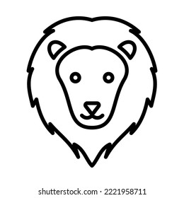 Lion, Lion Face Icon Logo Design Vector Template Illustration Sign And Symbol Pixels Perfect