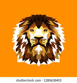 Lion Face Illustration