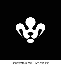 Lion face king vector logotype